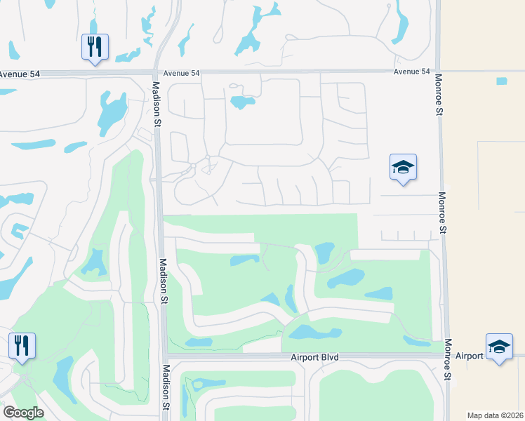 map of restaurants, bars, coffee shops, grocery stores, and more near 81375 Thunder Gulch Way in La Quinta