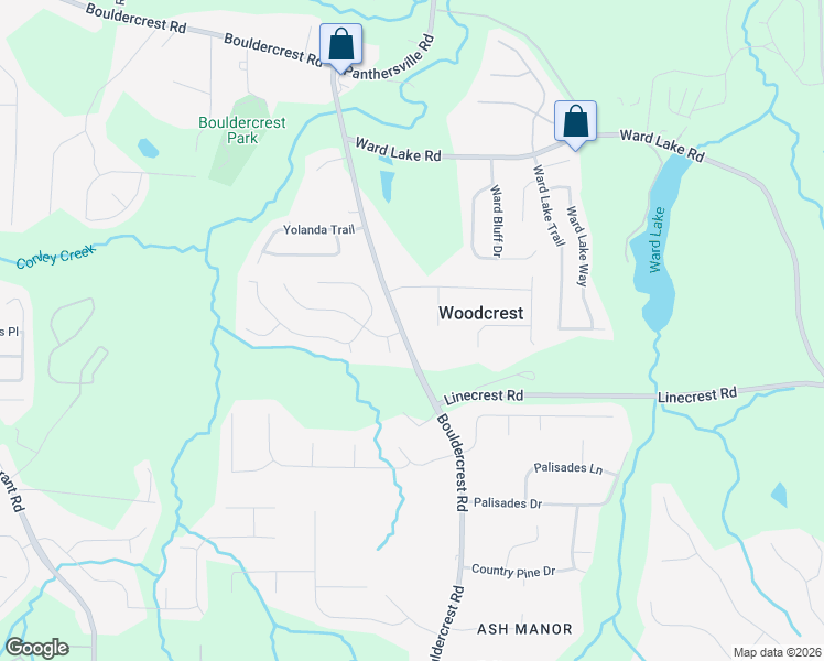 map of restaurants, bars, coffee shops, grocery stores, and more near 4062 Bouldercrest Road in Ellenwood