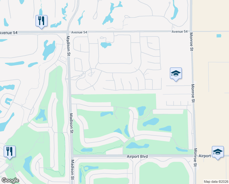 map of restaurants, bars, coffee shops, grocery stores, and more near 81375 Thunder Gulch Way in La Quinta