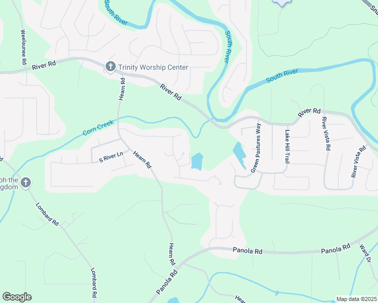 map of restaurants, bars, coffee shops, grocery stores, and more near 4457 Equity Court in Ellenwood