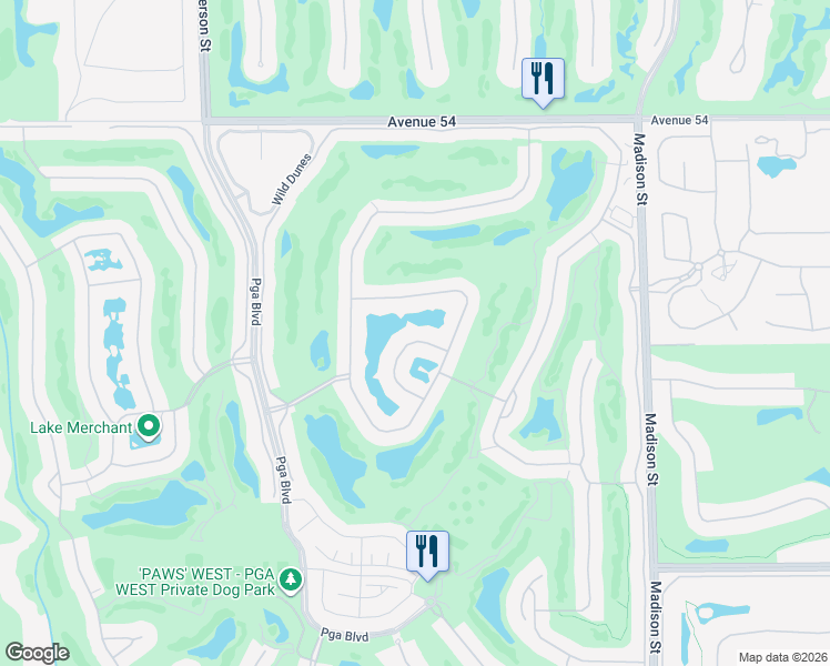 map of restaurants, bars, coffee shops, grocery stores, and more near 80647 Cherry Hills Drive in La Quinta