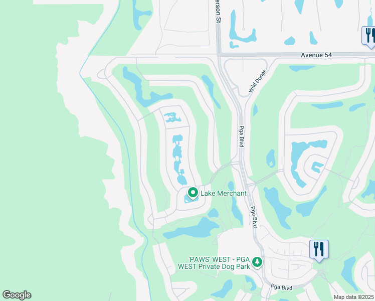 map of restaurants, bars, coffee shops, grocery stores, and more near Tanglewood in La Quinta