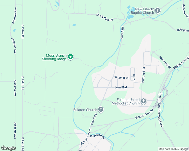 map of restaurants, bars, coffee shops, grocery stores, and more near 36 Belinda Lane in Anniston