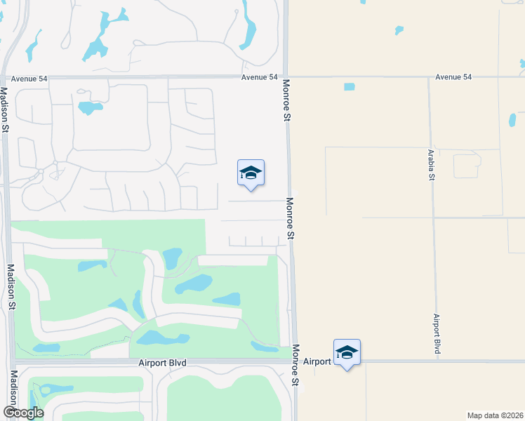 map of restaurants, bars, coffee shops, grocery stores, and more near 81935 Mountain View Lane in La Quinta
