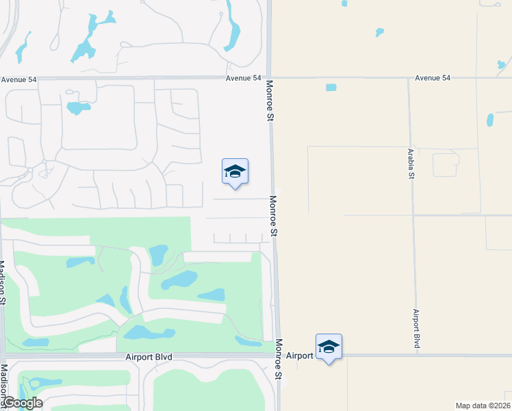 map of restaurants, bars, coffee shops, grocery stores, and more near 81965 Mountain View Lane in La Quinta
