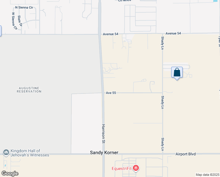 map of restaurants, bars, coffee shops, grocery stores, and more near 54878 Harrison Street in Thermal