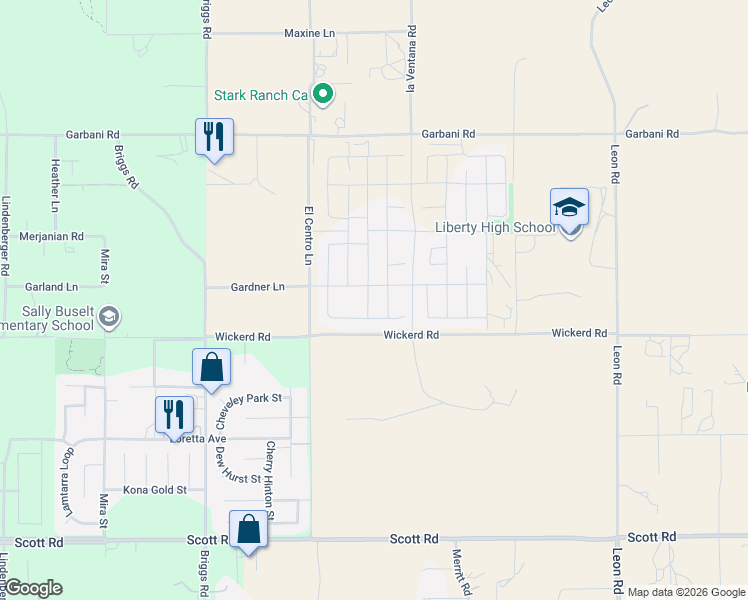 map of restaurants, bars, coffee shops, grocery stores, and more near 32622 Parker Street in Menifee
