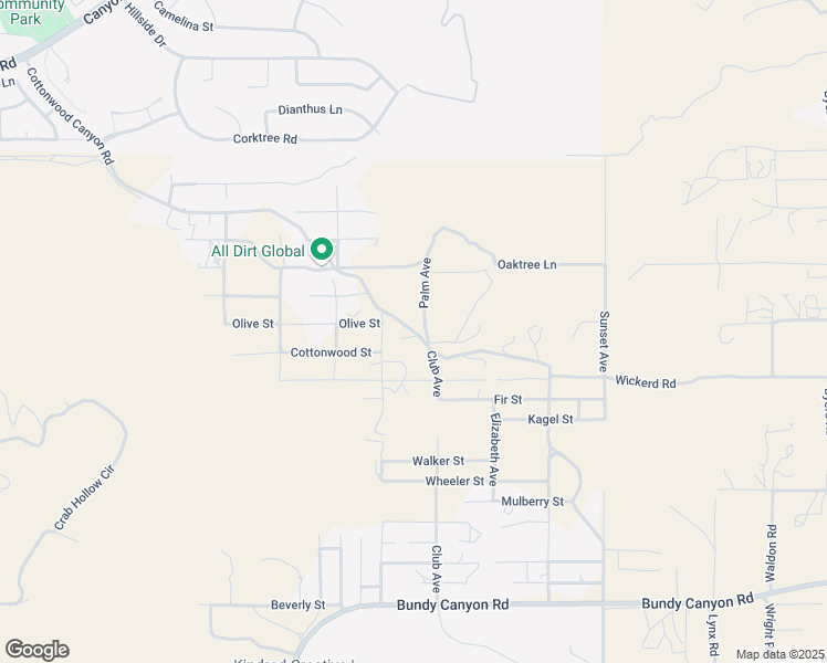 map of restaurants, bars, coffee shops, grocery stores, and more near Cottonwood Canyon Road in Menifee