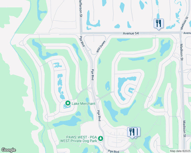 map of restaurants, bars, coffee shops, grocery stores, and more near in La Quinta
