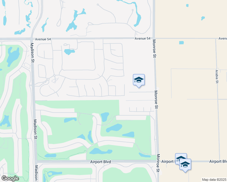 map of restaurants, bars, coffee shops, grocery stores, and more near 54810 Madagascar Way in La Quinta