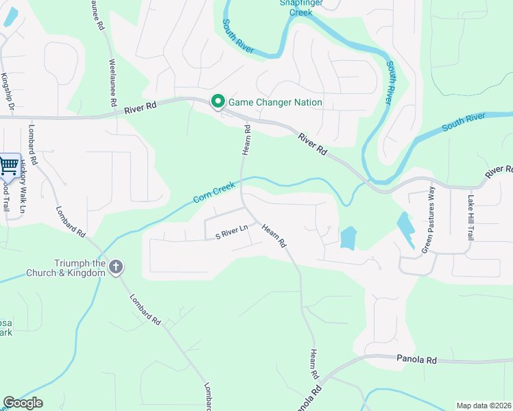 map of restaurants, bars, coffee shops, grocery stores, and more near 4383 Thurgood Estates Drive in Ellenwood