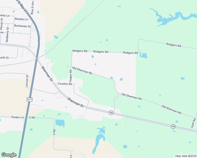 map of restaurants, bars, coffee shops, grocery stores, and more near 6146 Old Sherman Road in Whitesboro