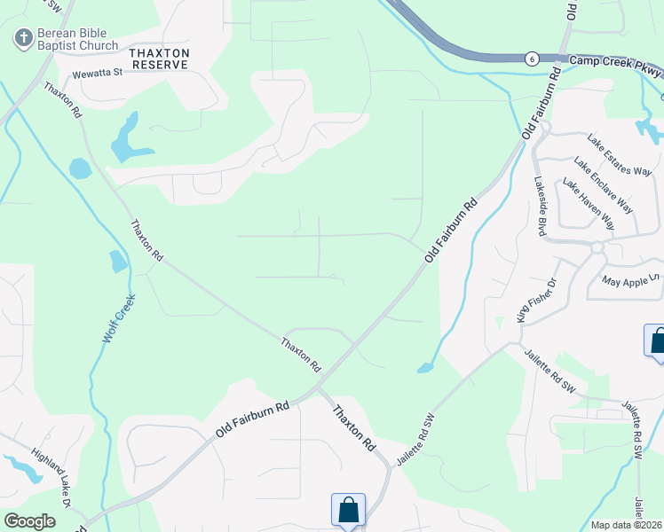 map of restaurants, bars, coffee shops, grocery stores, and more near 115 Old Fairburn Close Southwest in Atlanta