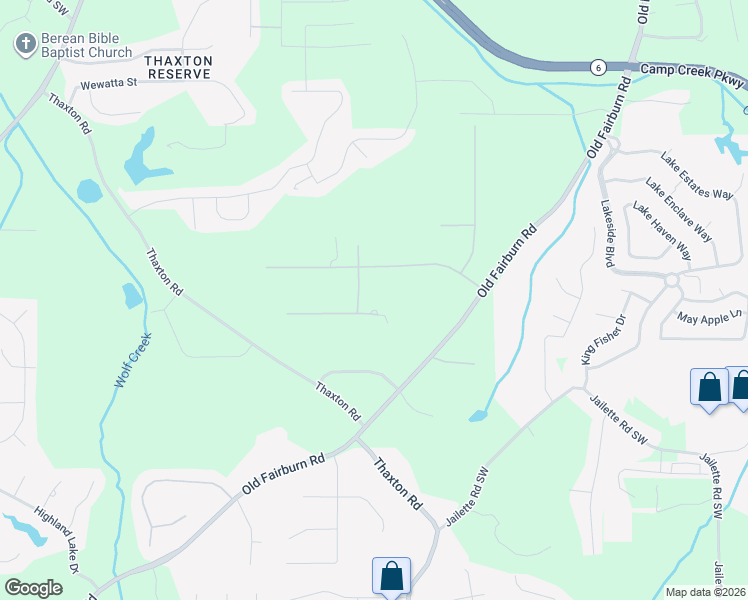 map of restaurants, bars, coffee shops, grocery stores, and more near 115 Old Fairburn Close Southwest in Atlanta