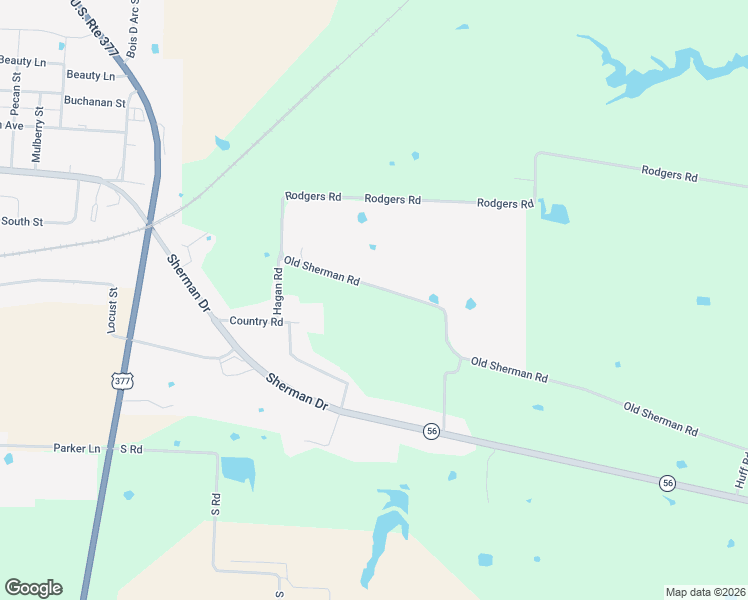 map of restaurants, bars, coffee shops, grocery stores, and more near 6146 Old Sherman Road in Whitesboro