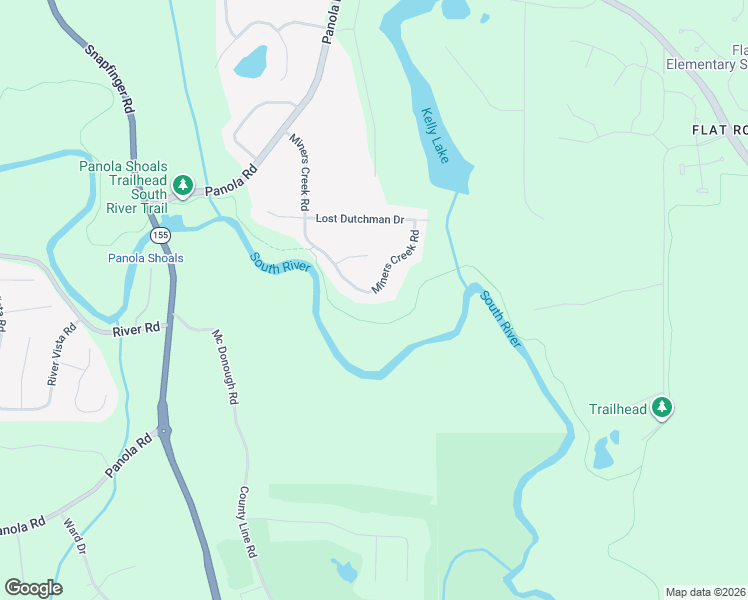 map of restaurants, bars, coffee shops, grocery stores, and more near 4385 Miners Creek Road in Stonecrest
