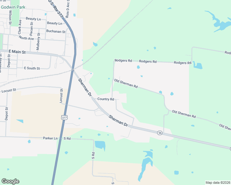 map of restaurants, bars, coffee shops, grocery stores, and more near 109 Hagan Road in Whitesboro