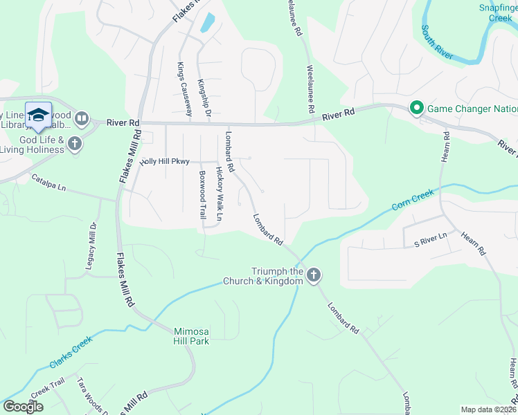map of restaurants, bars, coffee shops, grocery stores, and more near 4442 Lombard Road in Ellenwood