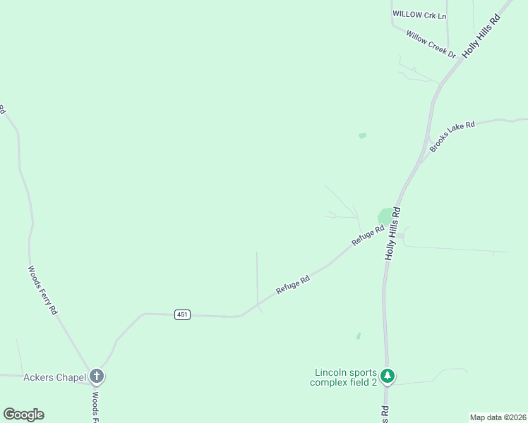 map of restaurants, bars, coffee shops, grocery stores, and more near 1118 Refuge Road in Lincoln