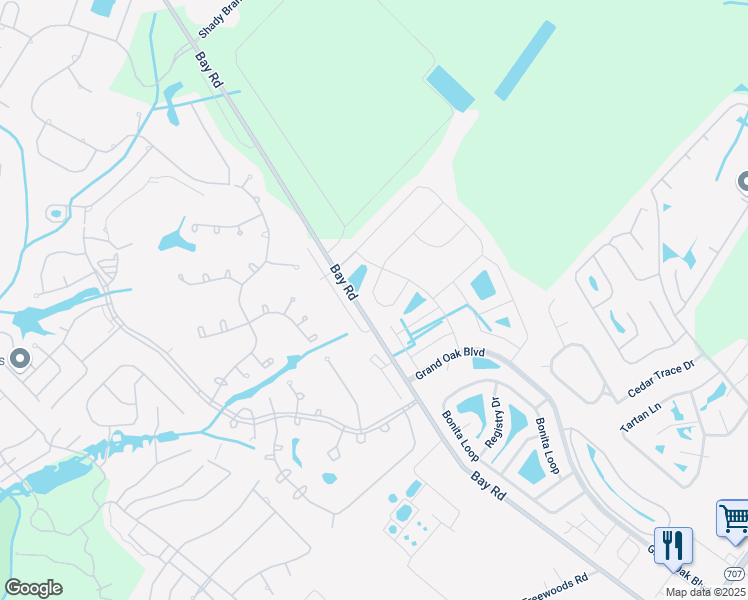 map of restaurants, bars, coffee shops, grocery stores, and more near 316 Lochmoore Loop in Myrtle Beach