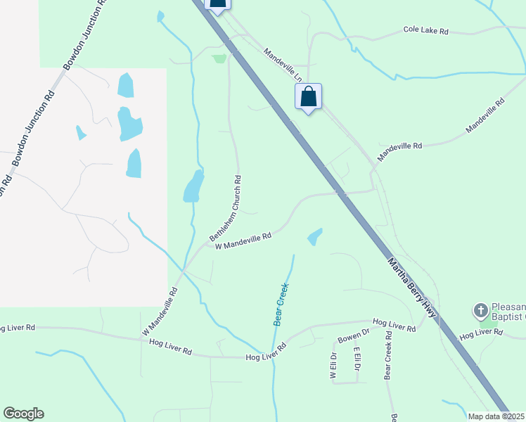 map of restaurants, bars, coffee shops, grocery stores, and more near 120 Carroll Creek Lane in Carrollton