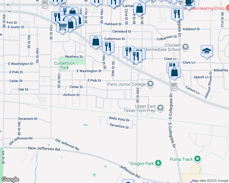 map of restaurants, bars, coffee shops, grocery stores, and more near 2090 Cedar Street in Paris
