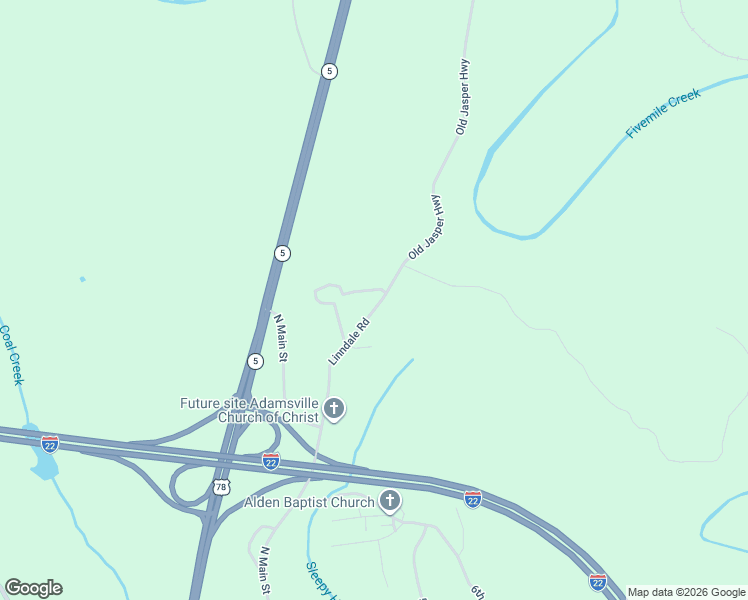 map of restaurants, bars, coffee shops, grocery stores, and more near 4884 Linndale Road in Graysville