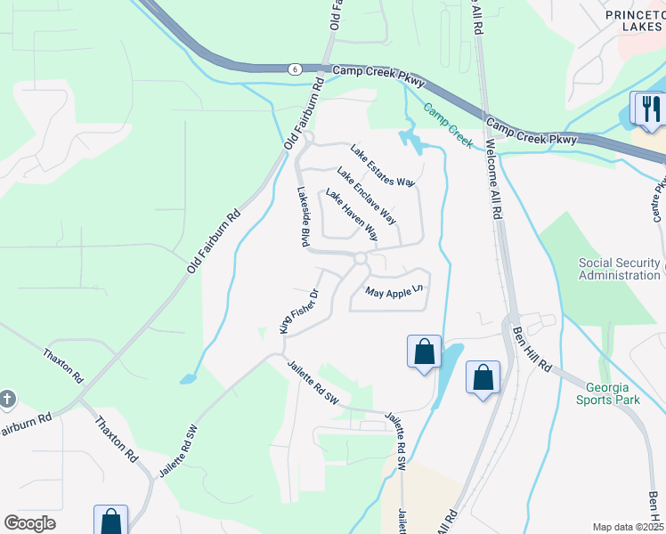 map of restaurants, bars, coffee shops, grocery stores, and more near 3969 Otter Dam Court in Atlanta