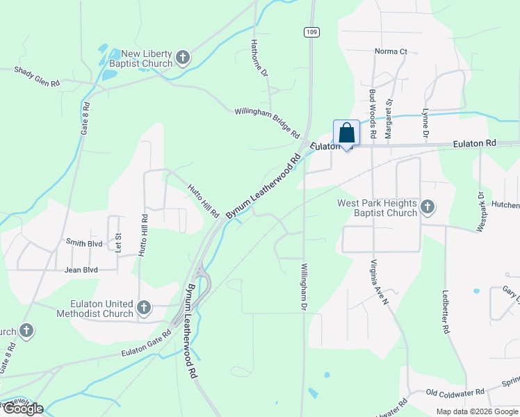 map of restaurants, bars, coffee shops, grocery stores, and more near 133 Craig Drive in Anniston