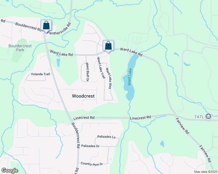 map of restaurants, bars, coffee shops, grocery stores, and more near 2903 Ward Lake Way in Ellenwood