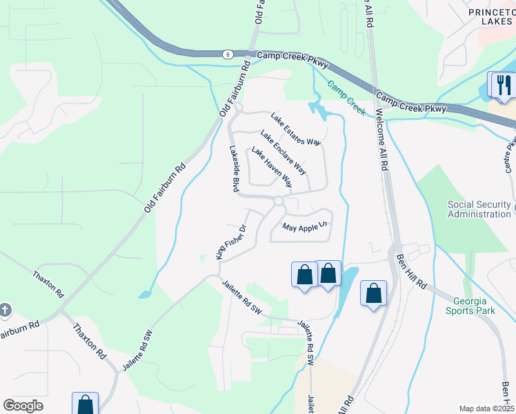 map of restaurants, bars, coffee shops, grocery stores, and more near 3969 Otter Dam Court in Atlanta