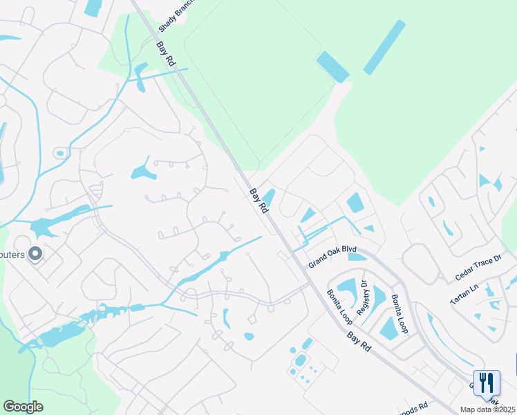 map of restaurants, bars, coffee shops, grocery stores, and more near 140 River Reach Drive in Myrtle Beach
