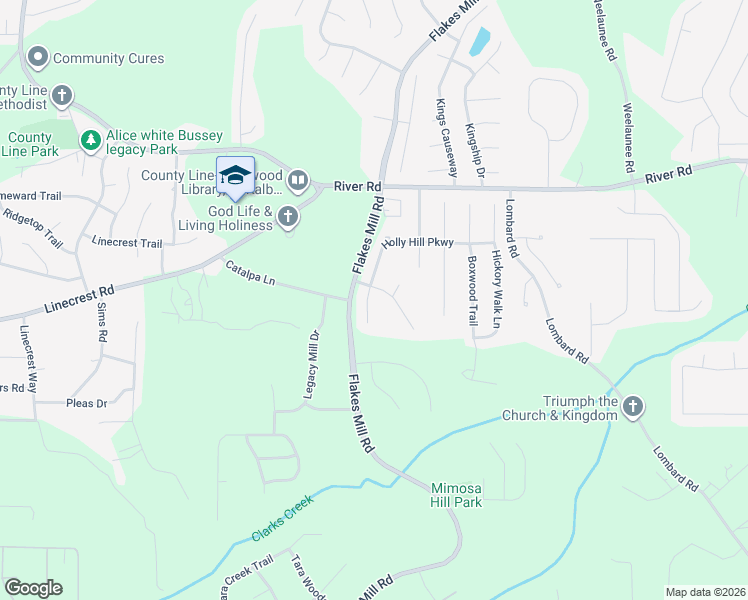 map of restaurants, bars, coffee shops, grocery stores, and more near 3341 Holly Hill Parkway in Ellenwood