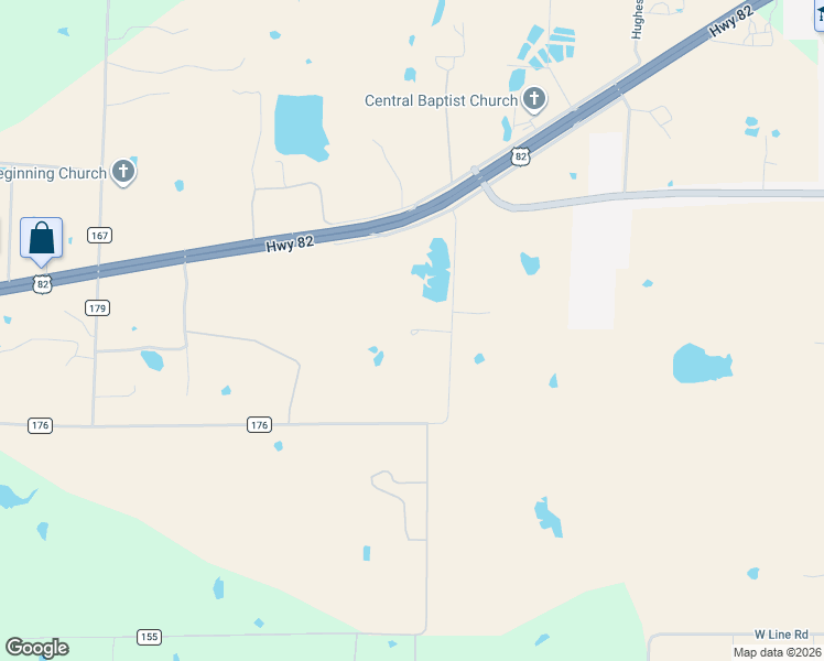 map of restaurants, bars, coffee shops, grocery stores, and more near 317 Club Lake Road in Whitesboro
