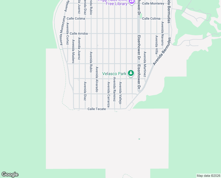 map of restaurants, bars, coffee shops, grocery stores, and more near 54680 Avenue Carranza in La Quinta