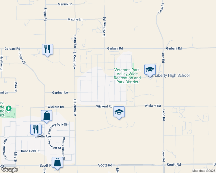 map of restaurants, bars, coffee shops, grocery stores, and more near 30546 Rodriquez Loop in Menifee