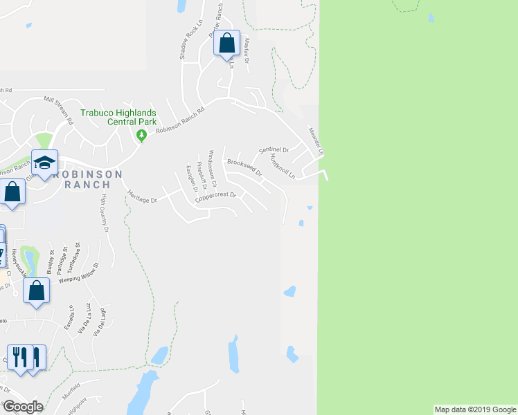 map of restaurants, bars, coffee shops, grocery stores, and more near 32796 Rosemont Dr in Rancho Santa Margarita