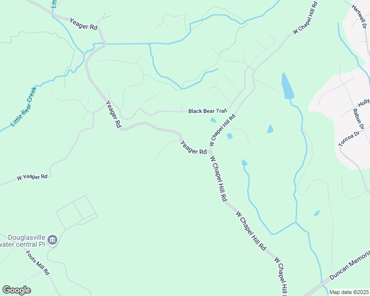 map of restaurants, bars, coffee shops, grocery stores, and more near 5623 Yeager Ridge Drive in Douglasville