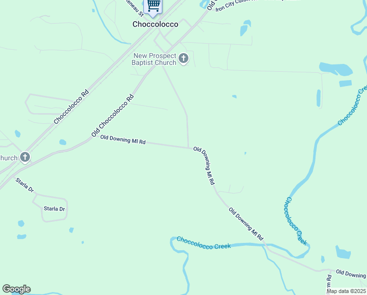 map of restaurants, bars, coffee shops, grocery stores, and more near 465 Old Downing Road in Anniston