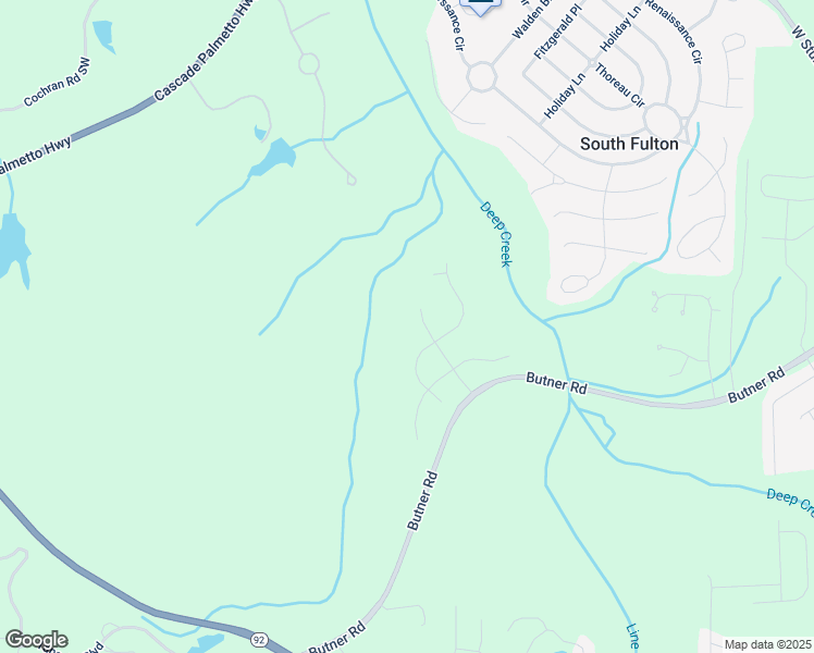 map of restaurants, bars, coffee shops, grocery stores, and more near 3887 Oakman Place in Fairburn