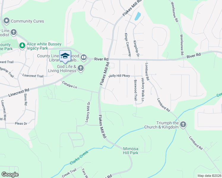 map of restaurants, bars, coffee shops, grocery stores, and more near 3341 Holly Hill Parkway in Ellenwood