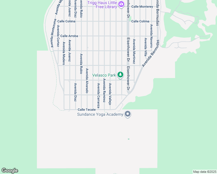 map of restaurants, bars, coffee shops, grocery stores, and more near 54605 Avenue Vallejo in La Quinta