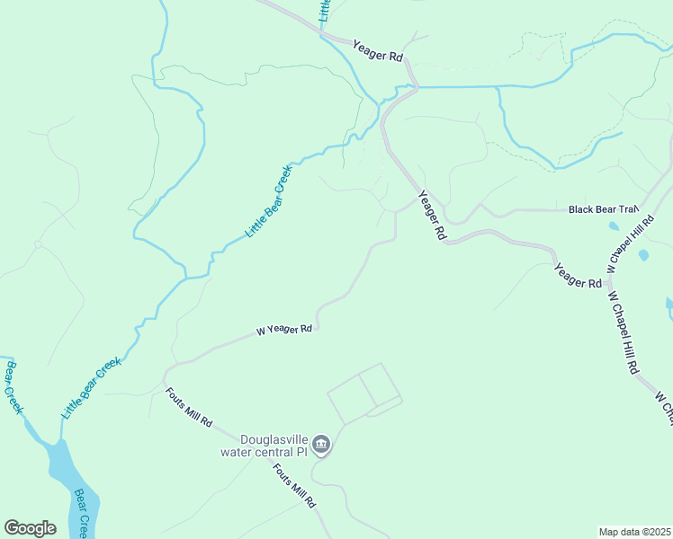 map of restaurants, bars, coffee shops, grocery stores, and more near 5470 West Yeager Road in Douglasville