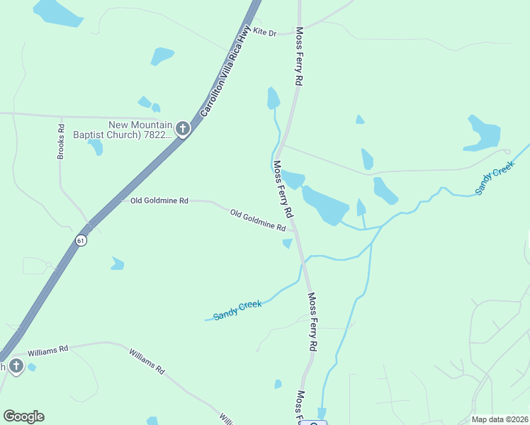 map of restaurants, bars, coffee shops, grocery stores, and more near 268 Old Goldmine Road in Villa Rica