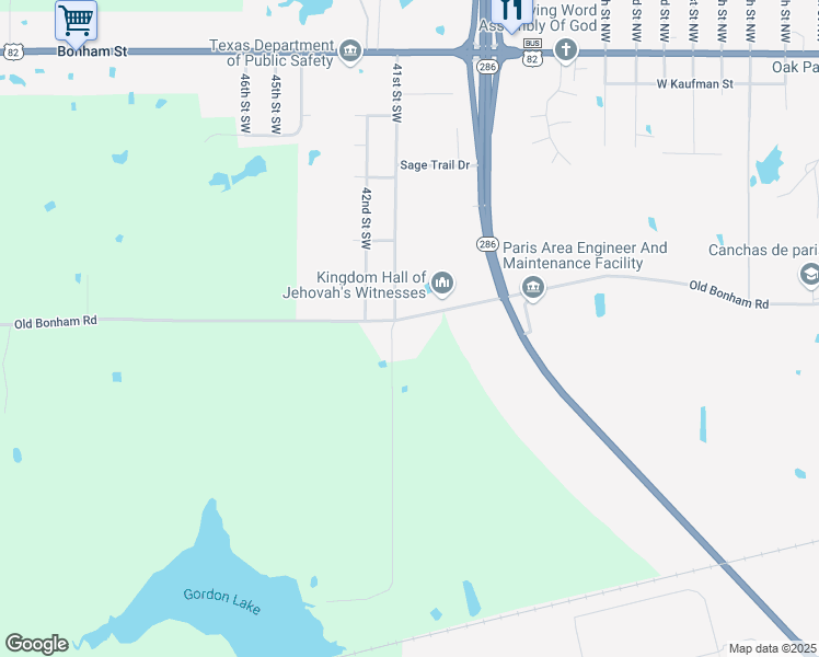 map of restaurants, bars, coffee shops, grocery stores, and more near 1035 41st Street Southwest in Paris