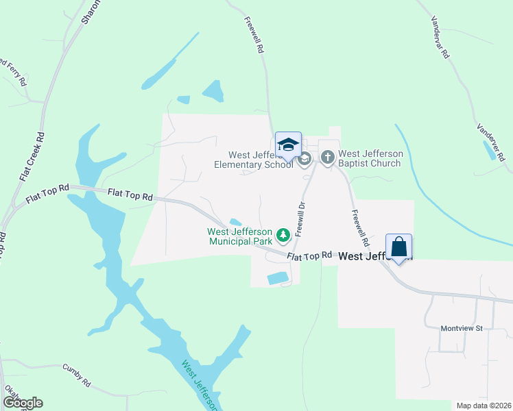 map of restaurants, bars, coffee shops, grocery stores, and more near 7037 West Jefferson Road in Quinton