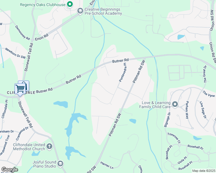 map of restaurants, bars, coffee shops, grocery stores, and more near 5925 Tortosa Place in Atlanta