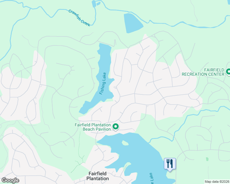 map of restaurants, bars, coffee shops, grocery stores, and more near 5194 Fern Court in Villa Rica
