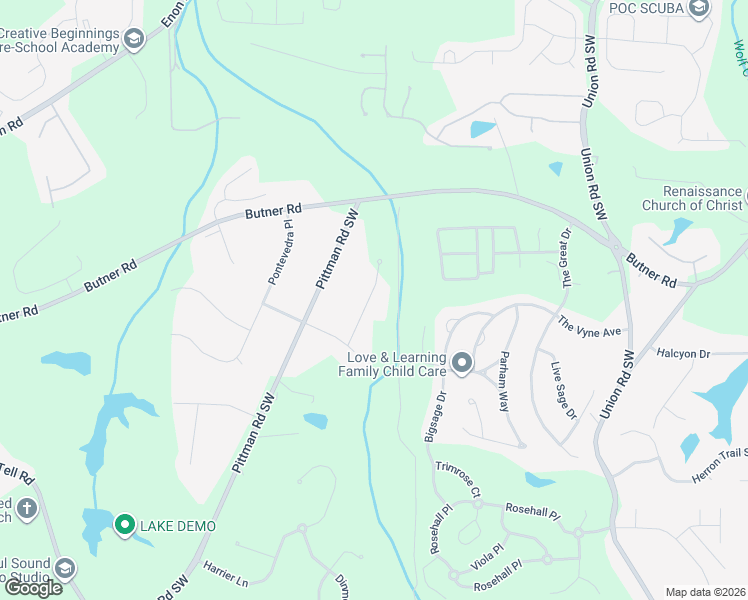 map of restaurants, bars, coffee shops, grocery stores, and more near 3785 Sherbrook Court Southwest in College Park