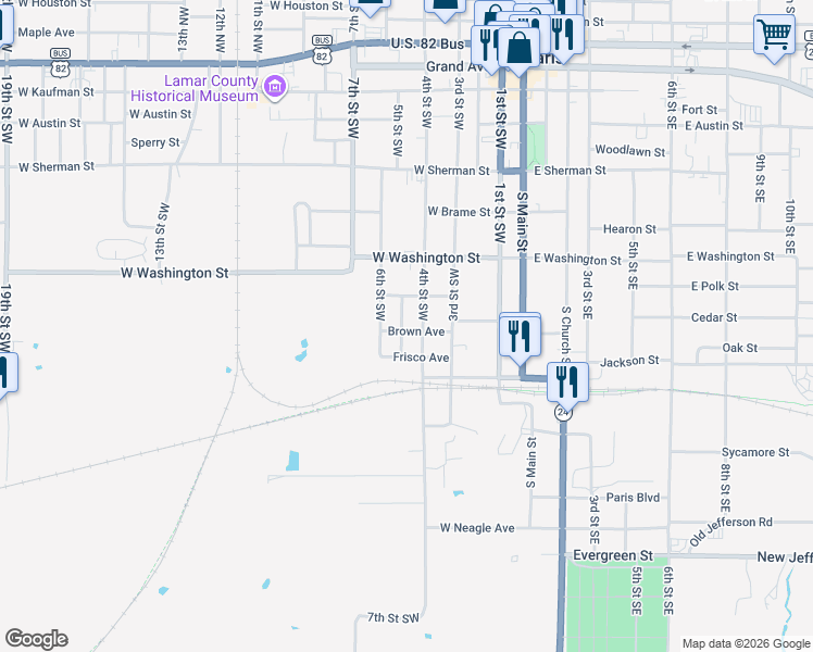 map of restaurants, bars, coffee shops, grocery stores, and more near 934 4th Street Southwest in Paris